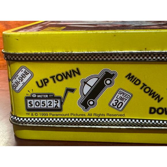 Vintage Rare 1999 Taxi TV Sitcom Metal Lunch Box The Tin Box Company Paramount - Picture 9 of 9